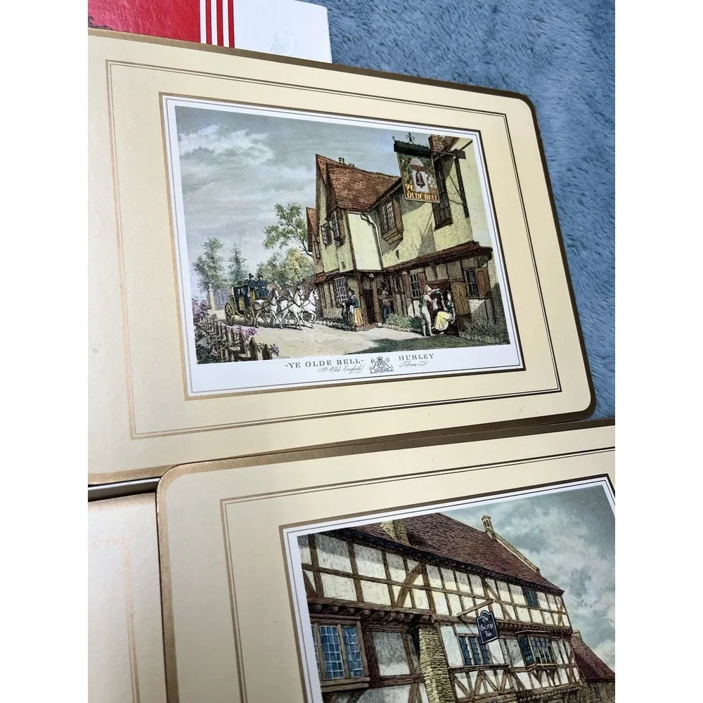 Vintage Pimpernel Place Mats English Inns Four‎ Traditional Mats